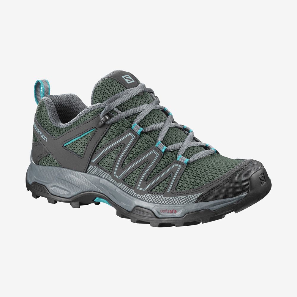 Zapatillas Trekking Salomon Mujer Verde - Salomon Argentina PATHFINDER,438750-GRQ